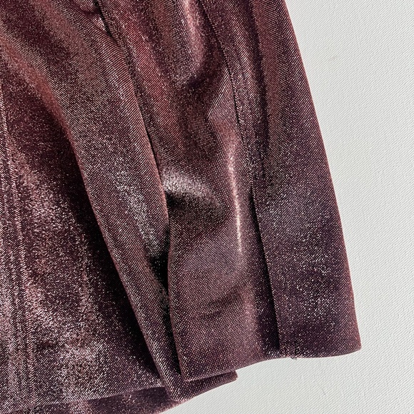 T Tahari Bronze Shine Blazer Women's Size 10 - Picture 7 of 11